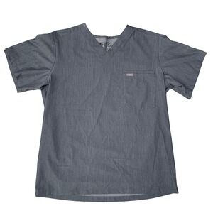 FIGS Technical Collection Scrub Top Mens Size M‎ Gray Medical Uniform